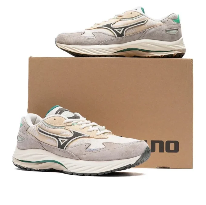MIZUNO Wave Rider B &laquo;Light Beige Dark Grey Mint Green&raquo;